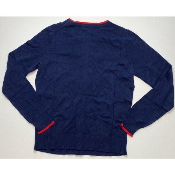 Charter Club Blue Red Sail Boat Embroidered Cardigan Sz‎ XS NEW - Picture 2 of 8